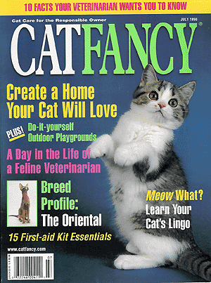 Gif links to Cat Fancy Web site.